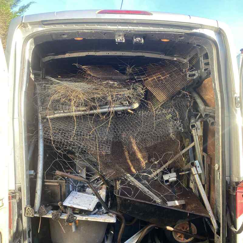 Mixed load of metal recycling